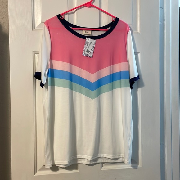 Large BiBi Multicolored Tee - Picture 2 of 7